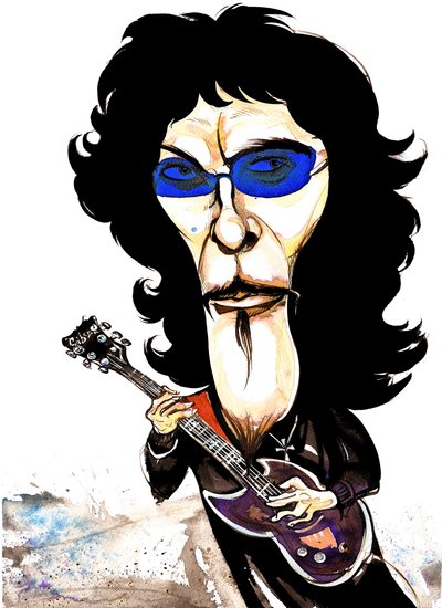 Tommy Iommi (caricature) by Neale Osborne